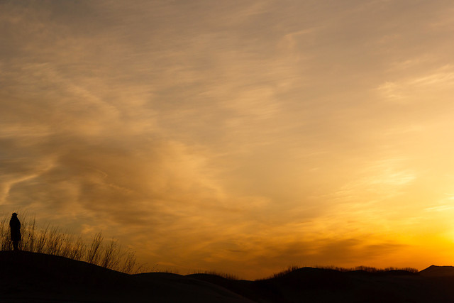 sunset-dawn-sun-sky-silhouette picture material