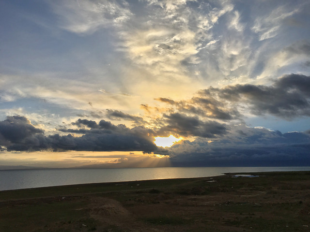 water-sunset-no-person-landscape-beach picture material