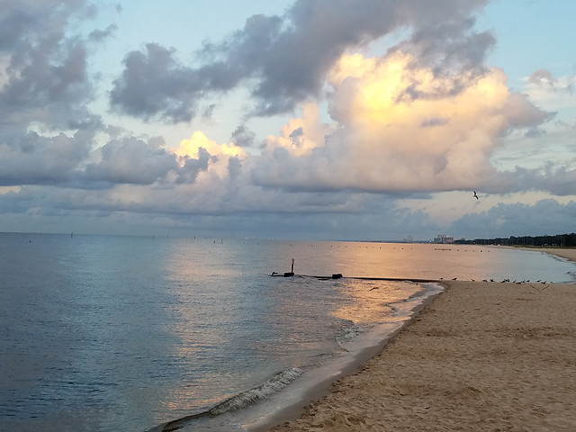 water-sunset-beach-landscape-sea 图片素材