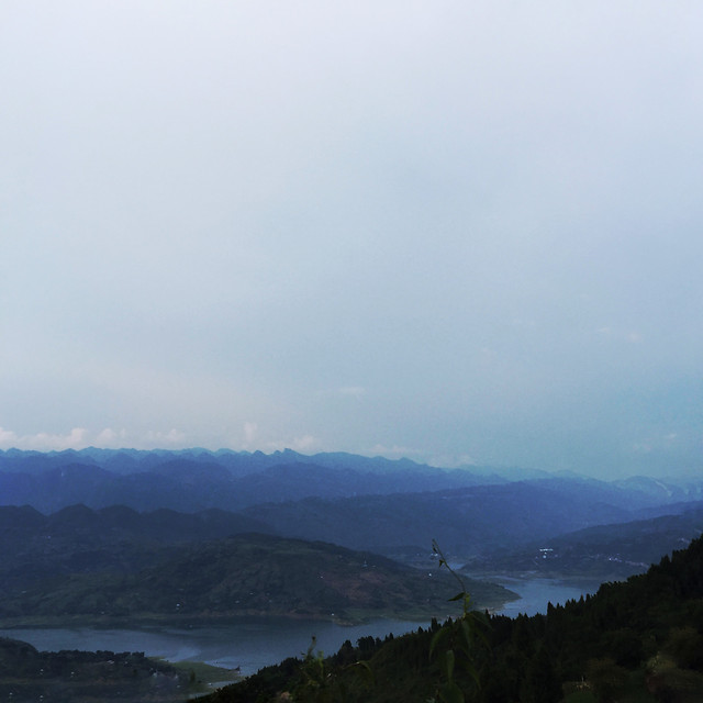 landscape-mountain-fog-water-lake 图片素材