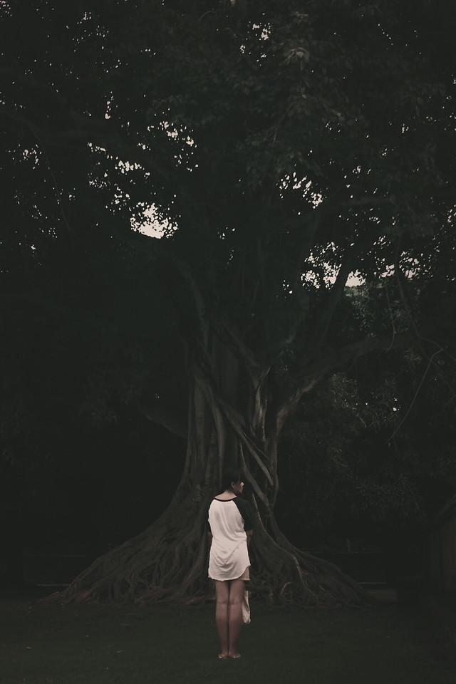 people-one-adult-portrait-black 图片素材