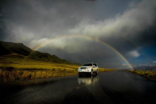 storm-rain-landscape-rainbow-weather 图片素材