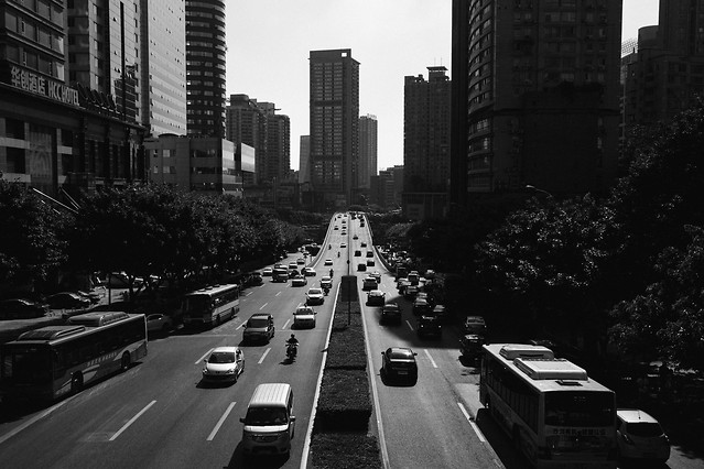 city-street-skyscraper-metropolitan-area-downtown 图片素材