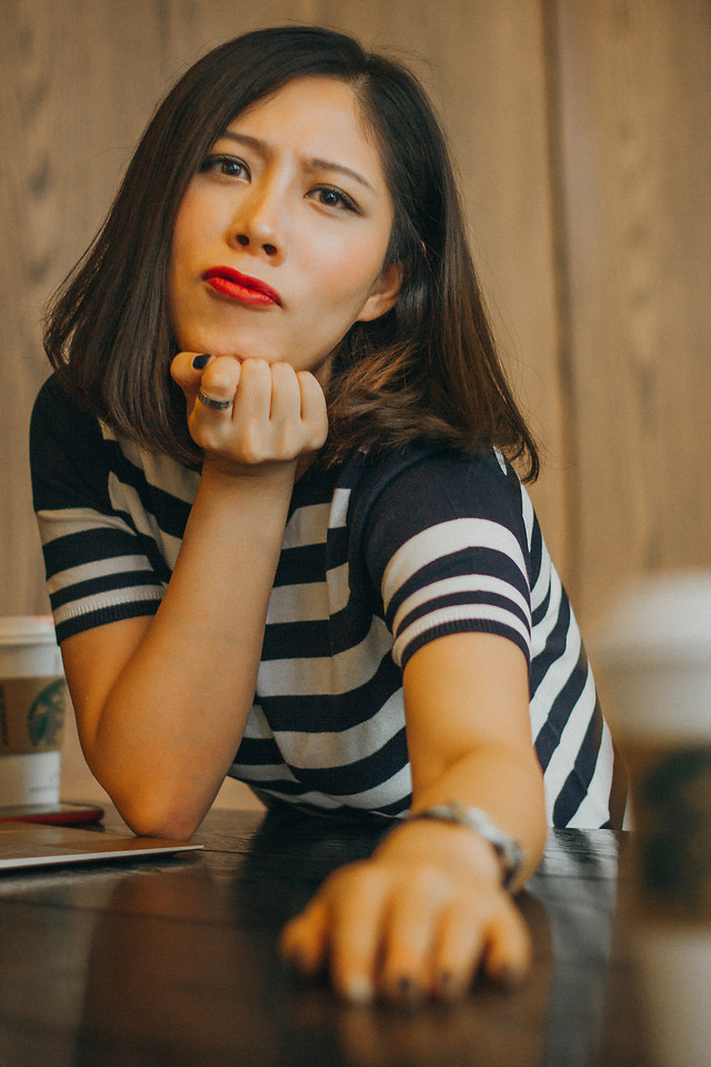 woman-indoors-people-girl-one picture material