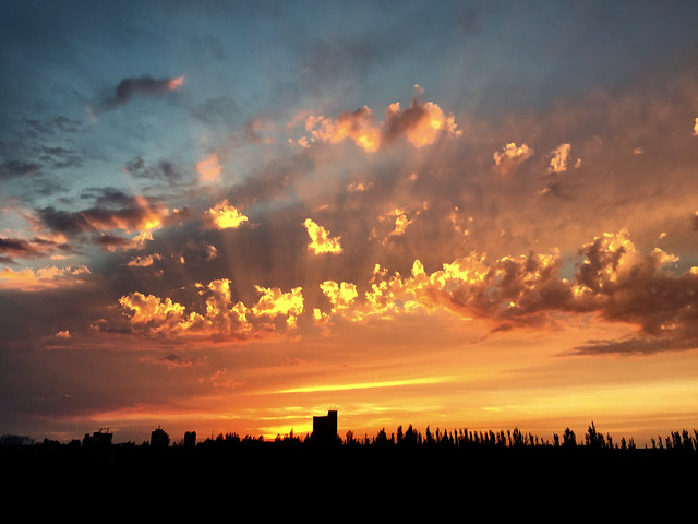 sunset-evening-sky-dawn-no-person picture material