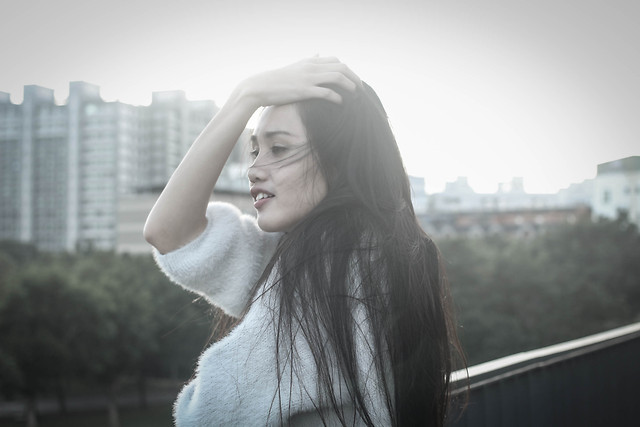 woman-girl-portrait-people-window picture material