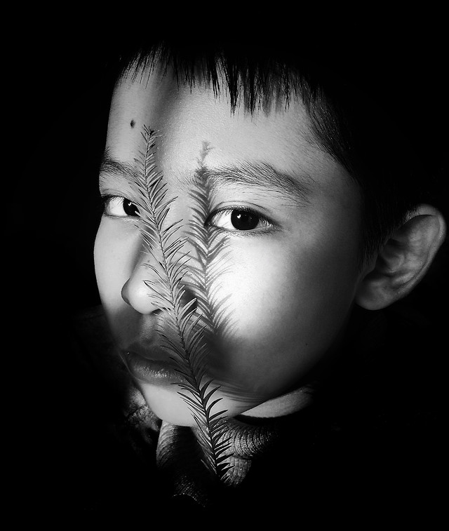 portrait-monochrome-girl-fashion-model picture material