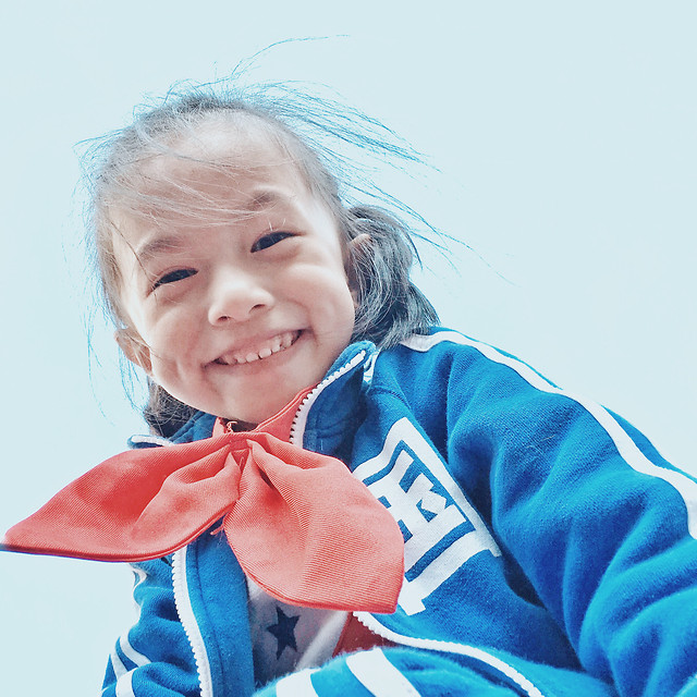 child-little-cute-fun-blue picture material
