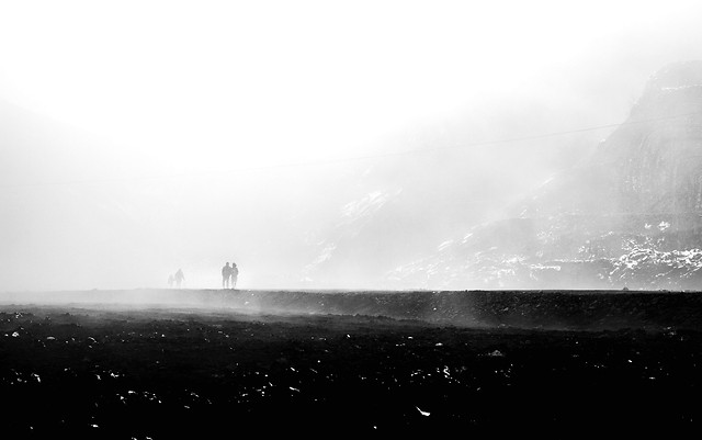 fog-landscape-mist-black-and-white-no-person 图片素材