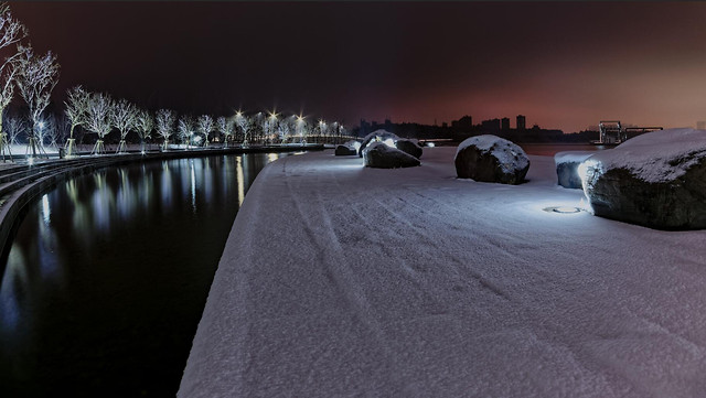snow-winter-landscape-water-ice 图片素材