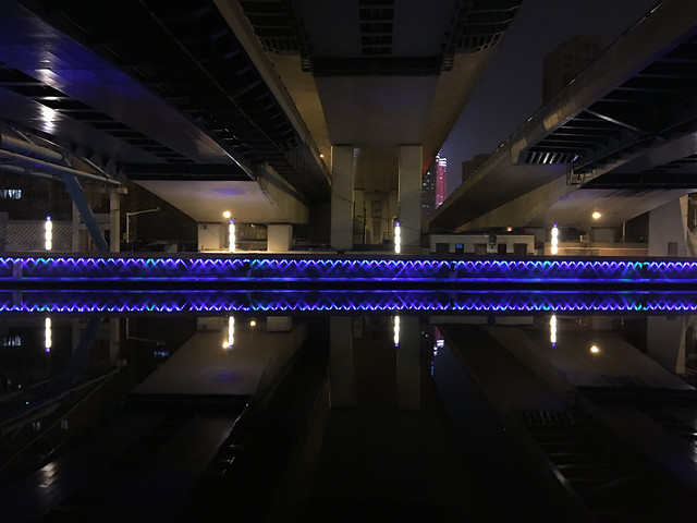 bridge-light-motion-city-blur 图片素材