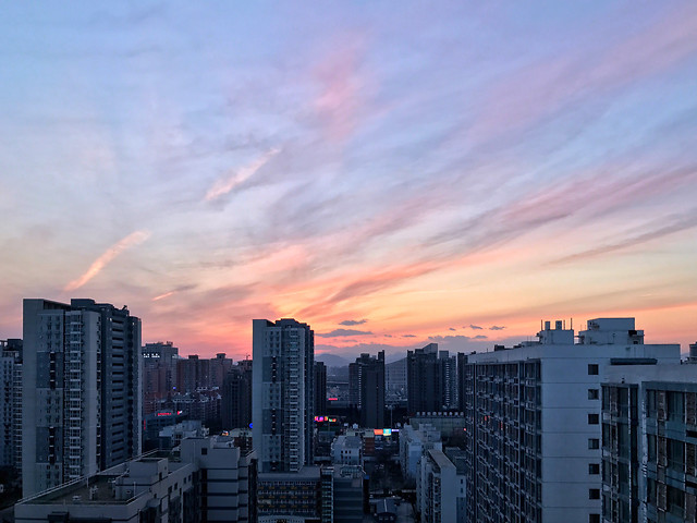 city-architecture-no-person-sunset-skyline 图片素材