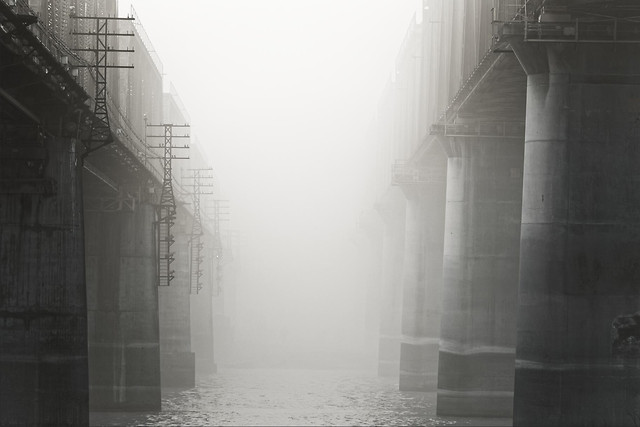 no-person-monochrome-fog-architecture-sepia picture material