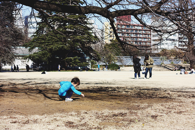 people-child-tree-road-adult 图片素材