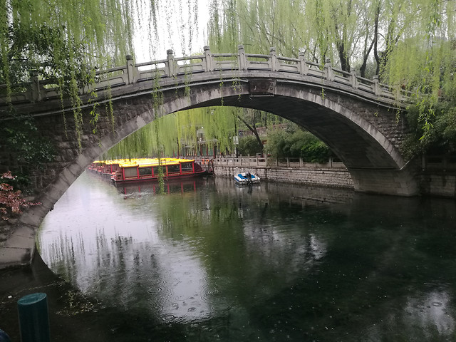 bridge-water-river-waterway-park 图片素材