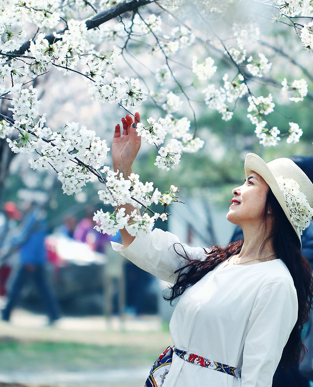 girl-flower-nature-portrait-woman 图片素材