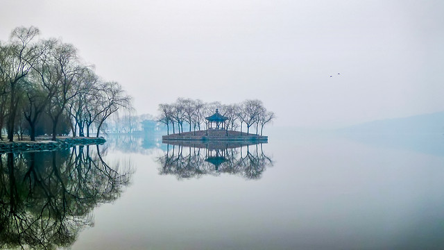 water-fog-landscape-winter-lake 图片素材