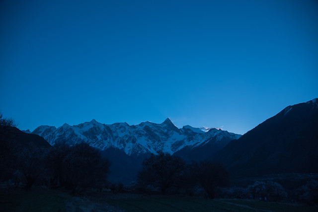 snow-mountain-no-person-sky-sunset 图片素材