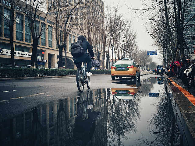 road-street-vehicle-people-car picture material