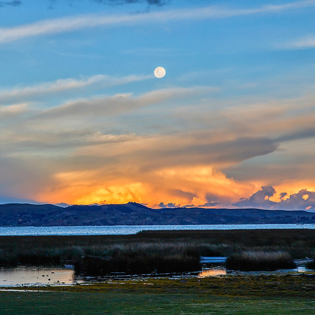 water-sunset-no-person-dawn-sky picture material