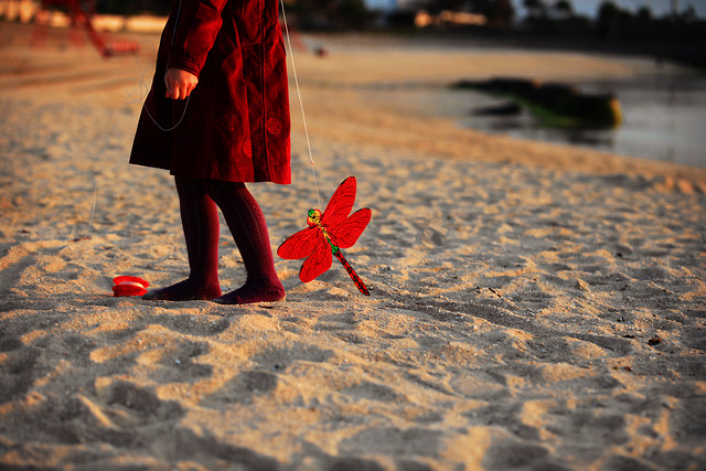 people-beach-street-red-woman picture material