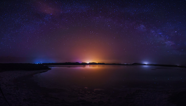 sunset-moon-evening-dawn-water 图片素材