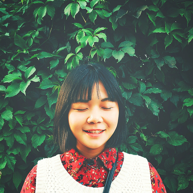 girl-people-portrait-fashion-green 图片素材