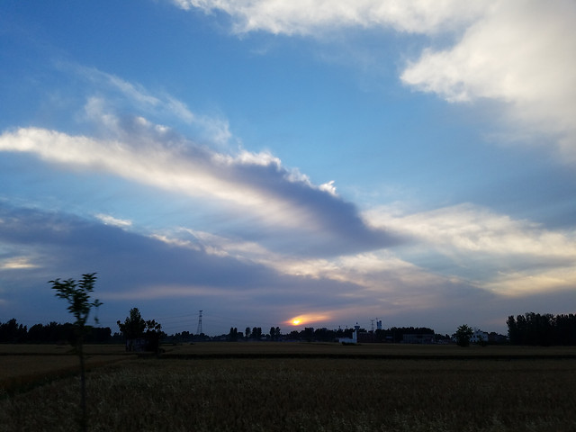 landscape-sky-sunset-sun-nature 图片素材