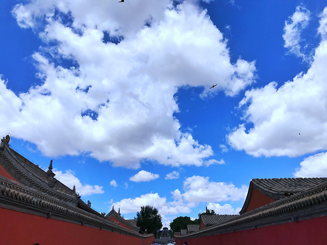 no-person-cloud-sky-architecture-blue 图片素材