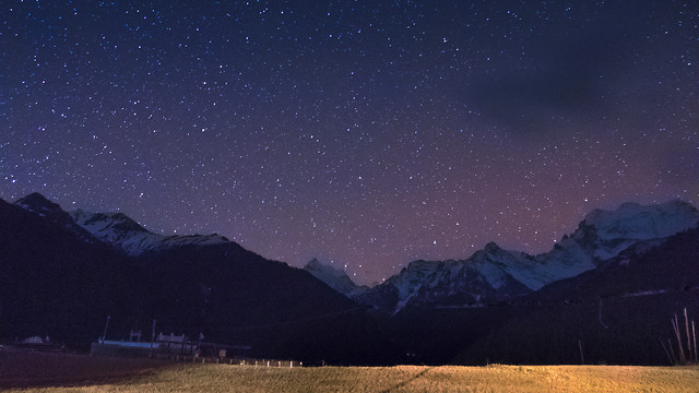 moon-mountain-sky-landscape-no-person picture material