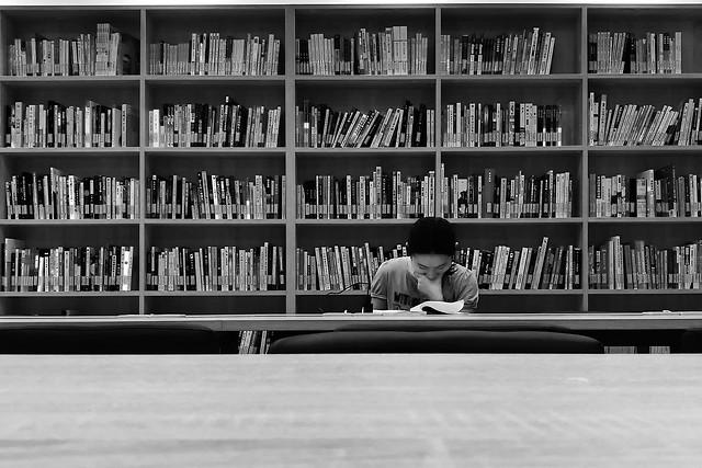 bookcase-library-shelf-education-white 图片素材