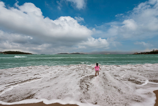 beach-sand-water-sea-ocean picture material