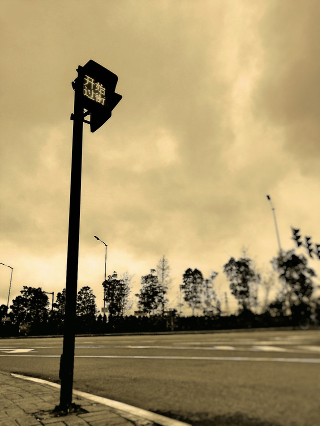 street-monochrome-no-person-sky-sunset 图片素材