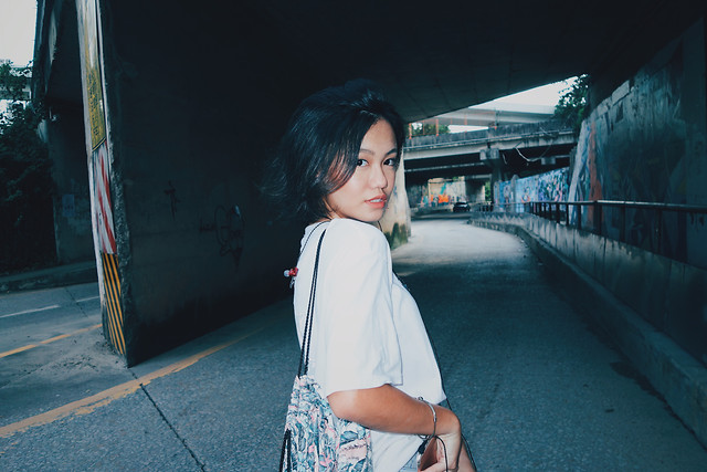 people-girl-portrait-woman-blue picture material