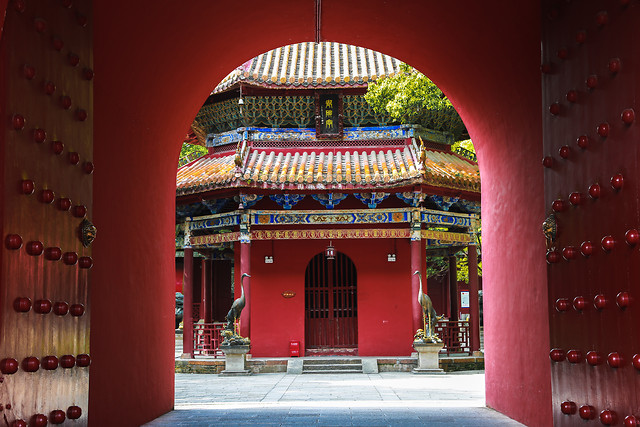 architecture-travel-street-red-city picture material