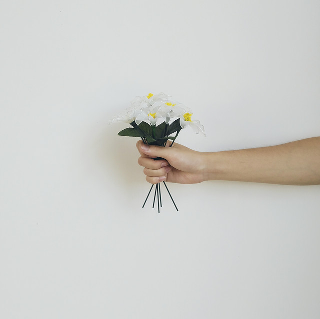 girl-woman-people-flower-bird 图片素材