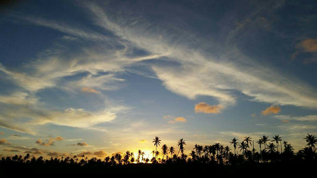 sunset-sky-dawn-light-silhouette 图片素材