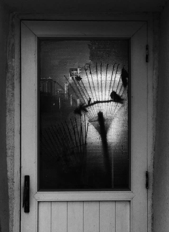 monochrome-window-door-black-people 图片素材