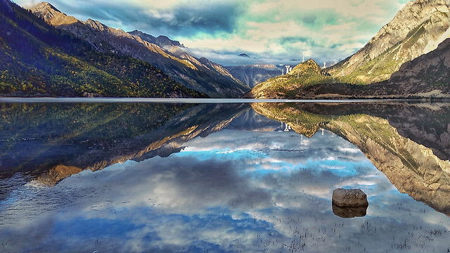 landscape-mountain-water-no-person-snow picture material