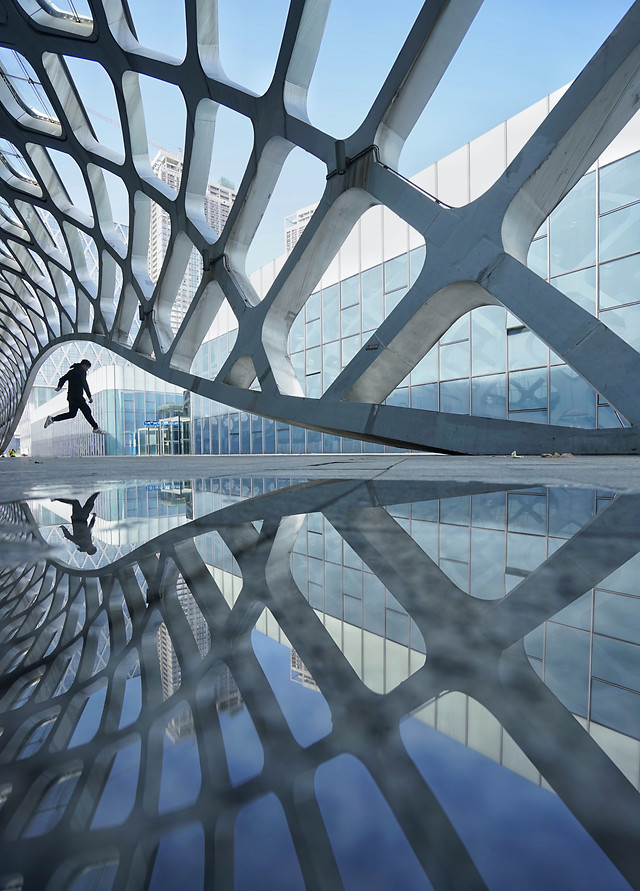 architecture-city-modern-reflection-urban 图片素材