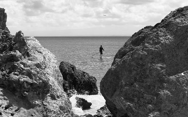 sea-rock-sky-water-ocean picture material