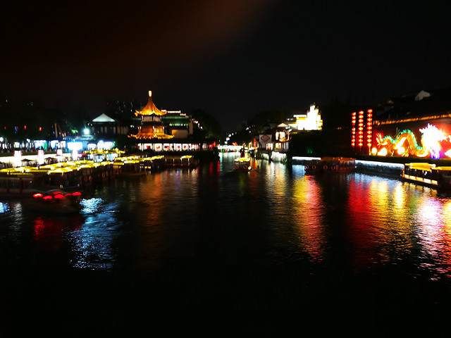 water-bridge-reflection-evening-river 图片素材