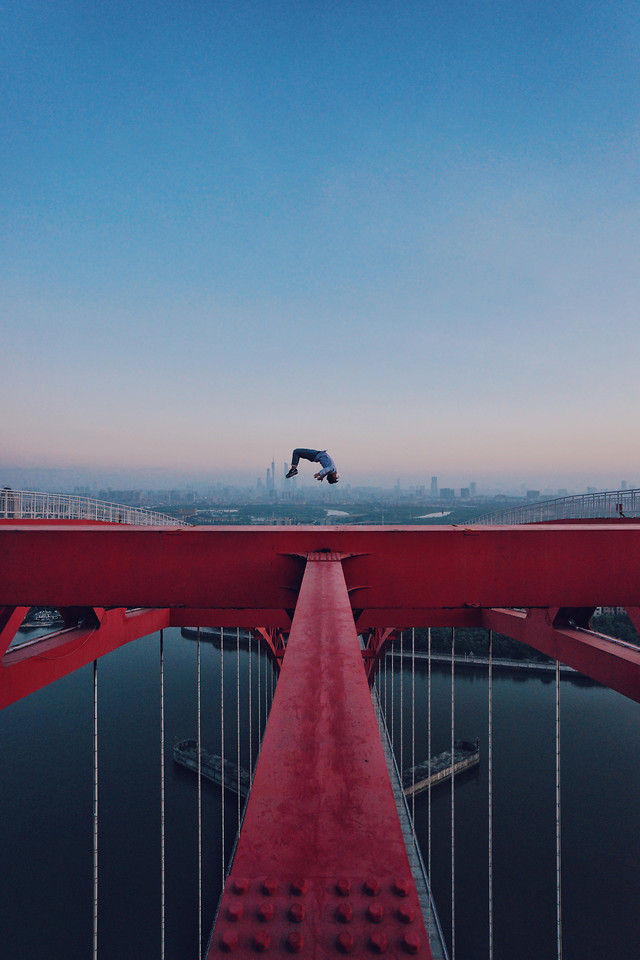 no-person-red-sky-architecture-city 图片素材