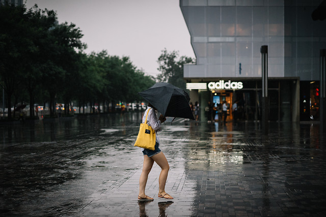 rain-water-people-storm-city picture material