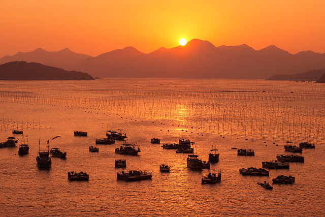 water-sunset-dawn-lake-evening 图片素材