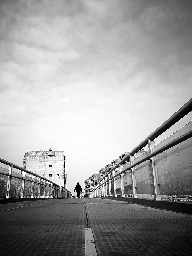 monochrome-street-city-sky-no-person 图片素材
