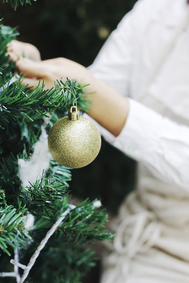 christmas-tree-winter-blur-no-person 图片素材