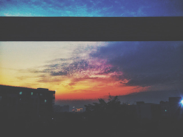 sunset-landscape-sky-evening-dusk 图片素材