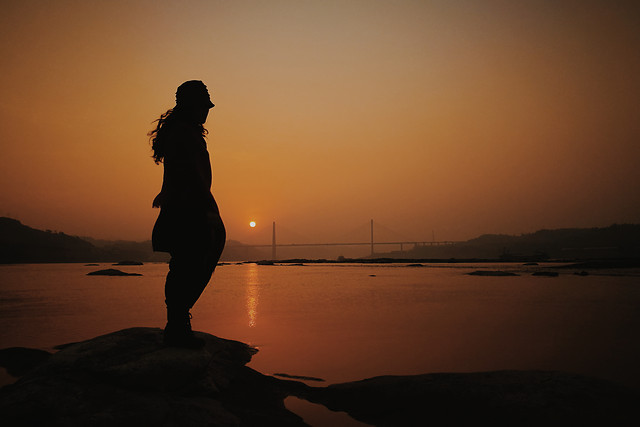 sunset-dawn-water-backlit-lake 图片素材