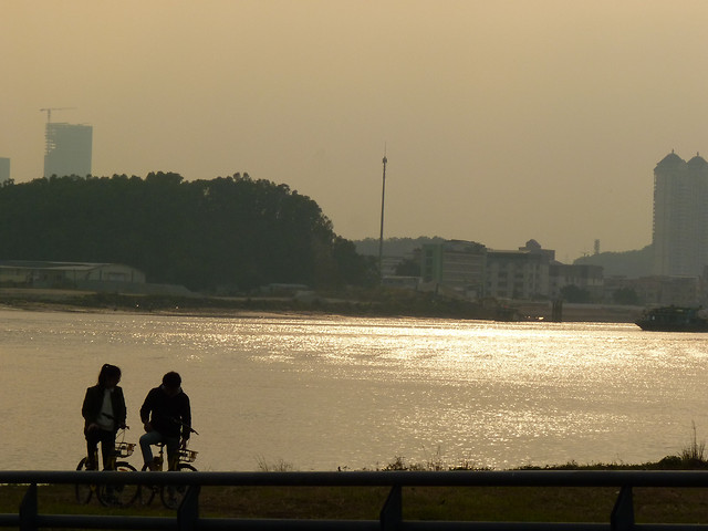 water-dawn-sunset-landscape-lake 图片素材